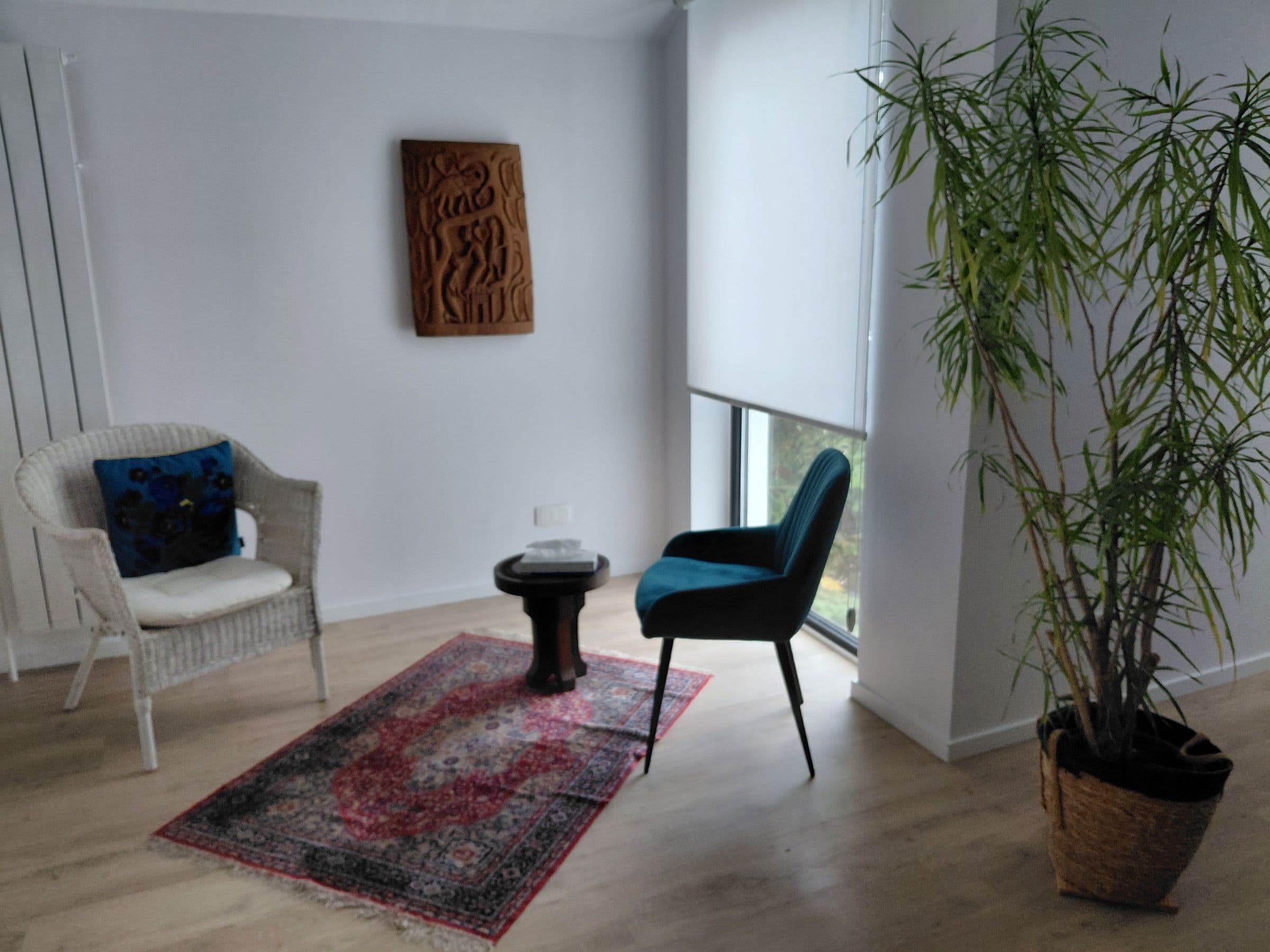 Petit coin cosy de thérapie